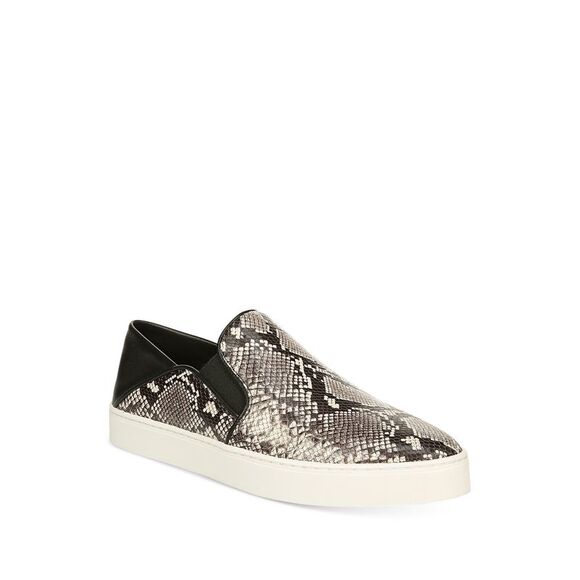 VINCE. Shoes - VINCE. Womens Black Snake Garvey Toe Platform Slip On Leather Sneakers 11 M